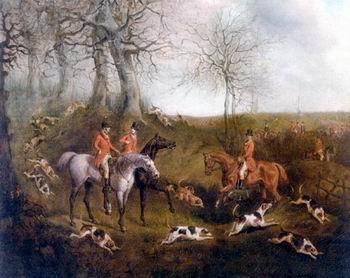 unknow artist Classical hunting fox, Equestrian and Beautiful Horses, 033. China oil painting art